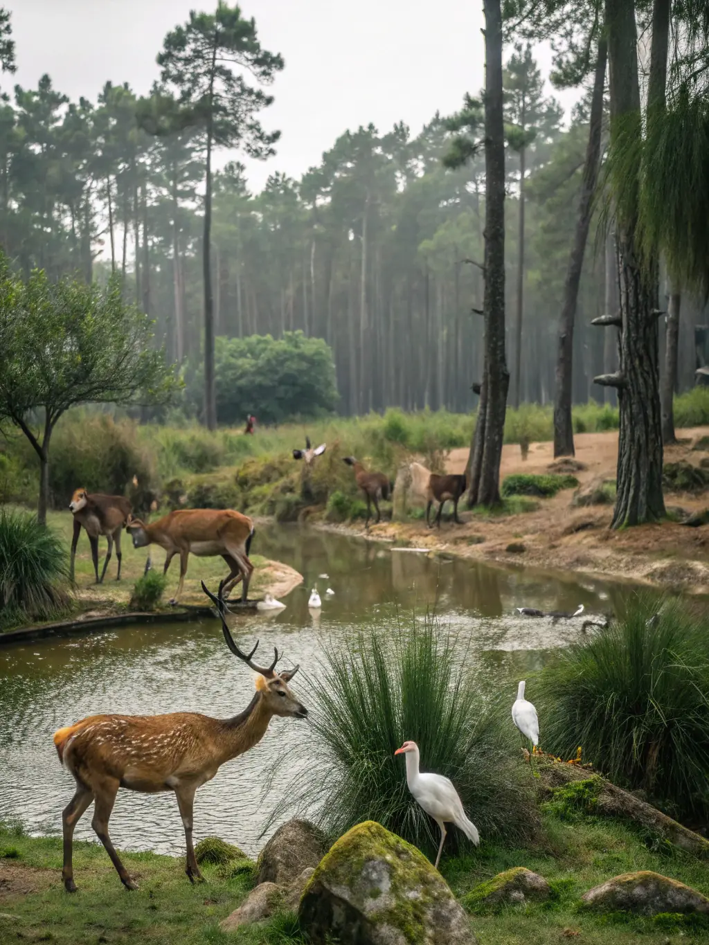 A vibrant image showcasing a diverse array of local wildlife thriving in their natural habitat, symbolizing the organization's commitment to biodiversity.